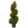 Nearly Natural 5915 Cedar Spiral Topiary With Lights, 43-Inch, Green -Artificial Trees Store 51UaJuubKnL