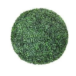 LHJJ Green Boxwood Ball, Multi-Size Selection, Garden Decoration Topiary Balls Artificial Grass Wooden Ball