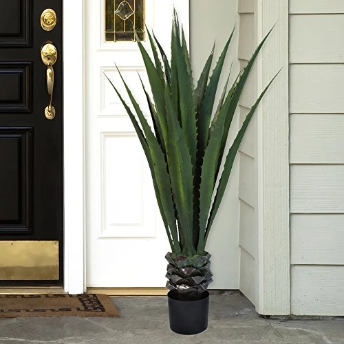 Pure Garden 50-10016 Giant Agave Fake Plant-52-Inch Faux Succulent, Fits With Southwestern Decor And Cactus Artificial Plants, Includes 7-Inch Pot, 7x7, Green 3 Pure Garden 50-10016 Giant Agave Fake Plant-52-Inch Faux Succulent, Fits With Southwestern Decor And Cactus Artificial Plants, Includes 7-Inch Pot, 7x7, Green