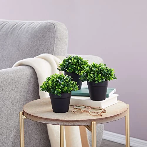 Juvale 3 Pack Mini Artificial Potted Fake Plants For Home Decor, Indoor Small Faux Topiaries For Room, Office Desk, Bathroom Greenery Decoration 3 Juvale 3 Pack Mini Artificial Potted Fake Plants For Home Decor, Indoor Small Faux Topiaries For Room, Office Desk, Bathroom Greenery Decoration