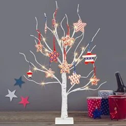 PEIDUO Artificial Tree For Table Decor, Battery Powered Tree Lights With Timer, Lighted Birch Tree With LED Lights For Home, Bedroom, Office, Living Room, Wedding Decor (2FT 24LT Warm White) -Artificial Trees Store 51X8CSMs5ZL. AC