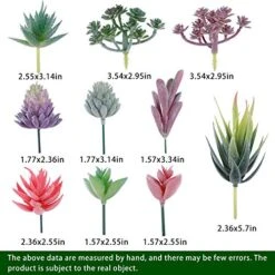 CEWOR 20pcs Artificial Flocked Succulents Mini Fake Succulent Plants Faux Premium Decor For DIY Crafting Home Floral Wall Garden Arrangement Office Decoration (Unpotted) -Artificial Trees Store 51XRXWZlzxL