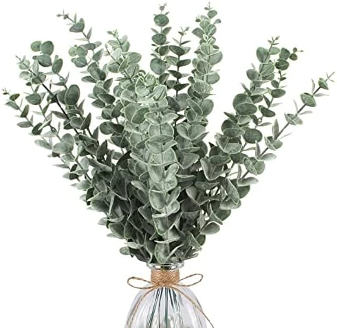 24pcs Eucalyptus Stems Decor, Real Touch Fake Eucalyptus For Flower Arrangements, Artificial Eucalyptus Leaves Faux Greenery Branches Bulk For Home Office Centerpiece Wedding Bouquet Decoration 8 24pcs Eucalyptus Stems Decor, Real Touch Fake Eucalyptus For Flower Arrangements, Artificial Eucalyptus Leaves Faux Greenery Branches Bulk For Home Office Centerpiece Wedding Bouquet Decoration - Image 6