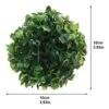 EXCEART Front Door Planters 6pcs Artificial Boxwood Ball Hanging Topiary Ball Buxus Grass Plant Decor 10cm Garden Spheres -Artificial Trees Store 51YWBgG9TLL