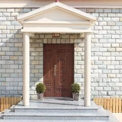 ECOLVANT Artificial Topiary Cedar Ball Tree Two 20''T Artificial Cedar Tree UV Resistant Bushes Potted Plants Artificial Shrubs For Indoor Outdoor Home Garden (Yellow-Green) -Artificial Trees Store 51ZK4xtggQL