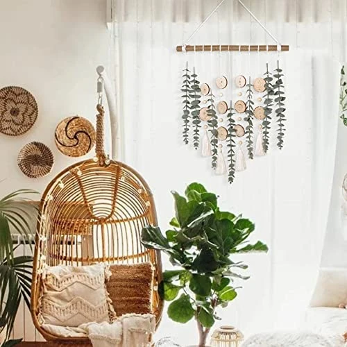 Cyitimo Bathroom Decor Artificial Eucalyptus Greenery Hanging Wall Decor Faux Eucalyptus Leaves Hanging Plant With Wooden Stick With Rustic Farmhouse For Bedroom Nursery Boho Home Decorations 6 Cyitimo Bathroom Decor Artificial Eucalyptus Greenery Hanging Wall Decor Faux Eucalyptus Leaves Hanging Plant With Wooden Stick With Rustic Farmhouse For Bedroom Nursery Boho Home Decorations - Image 4