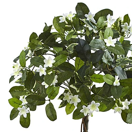 Nearly Natural Stephanotis Topiary With Planter, 3' 6 Nearly Natural Stephanotis Topiary With Planter, 3' - Image 4