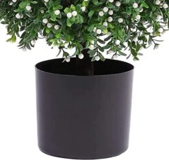 Two 24''T Artificial Boxwood Topiary Ball, 16 Inches Wide Potted Plant UV Resistance, For Indoor Outdoor Home Garden Decor 13 Two 24''T Artificial Boxwood Topiary Ball, 16 Inches Wide Potted Plant UV Resistance, For Indoor Outdoor Home Garden Decor -Artificial Trees Store 51Znubjx7gL