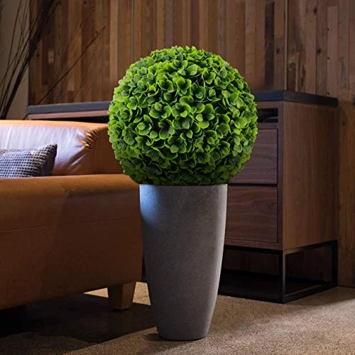 Sunnyglade 2 PCS 15.7 Inch 3 Layers Artificial Plant Topiary Ball Faux Boxwood Decorative Balls For Backyard, Balcony,Garden, Wedding And Home Décor 4 Sunnyglade 2 PCS 15.7 Inch 3 Layers Artificial Plant Topiary Ball Faux Boxwood Decorative Balls For Backyard, Balcony,Garden, Wedding And Home Décor - Image 2