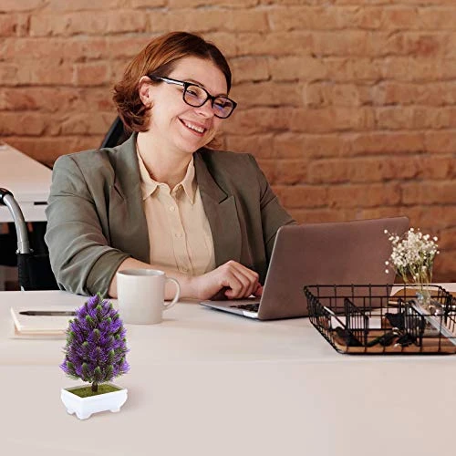 Green Decoration Artificial Plants Small Potted Realistic Fake Plastic Greenery Tabletop Topiary Trees For Home Office Garden Decor Indoor & Outdoor Set Of 2 Faux Tabletop… 5 Green Decoration Artificial Plants Small Potted Realistic Fake Plastic Greenery Tabletop Topiary Trees For Home Office Garden Decor Indoor & Outdoor Set Of 2 Faux Tabletop… - Image 3