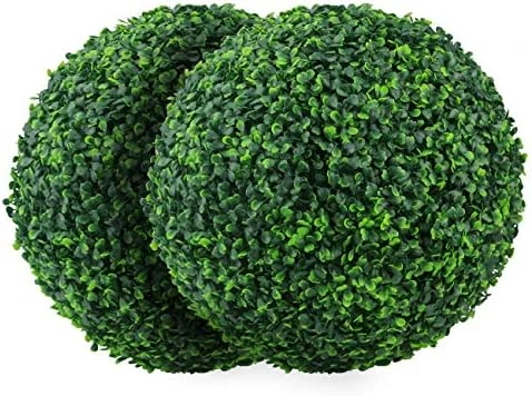 Sunnyglade 2 PCS 15.7 Inch 4 Layers Artificial Plant Topiary Ball Faux Boxwood Decorative Balls For Backyard, Balcony,Garden, Wedding And Home Décor (15.7 Inch) 12 Sunnyglade 2 PCS 15.7 Inch 4 Layers Artificial Plant Topiary Ball Faux Boxwood Decorative Balls For Backyard, Balcony,Garden, Wedding And Home Décor (15.7 Inch) - Image 10