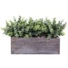 Faux Eucalyptus Plants In Rustic Rectangular Wood Planter Box Artificial Eucalyptus Greenery Arrangement Potted Plant In Dusty Green For Wedding Centerpiece Office Room Table Windowsill Décor -Artificial Trees Store 51aPIAu2CUL