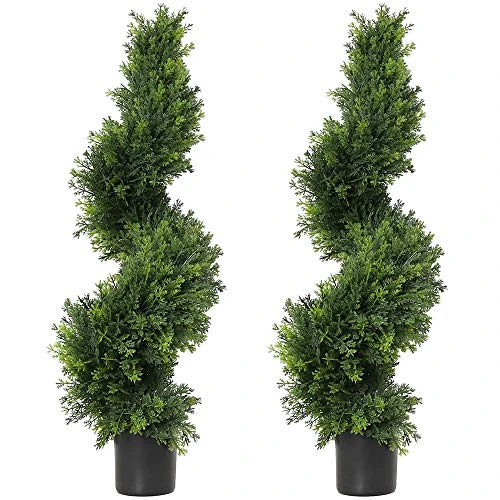 3ft Topiary Trees Artificial Plants Green Spiral Cypress Tree Potted Fake Plant Greenery For Decorative Indoor Or Outdoor(35inch) 3 3ft Topiary Trees Artificial Plants Green Spiral Cypress Tree Potted Fake Plant Greenery For Decorative Indoor Or Outdoor(35inch)