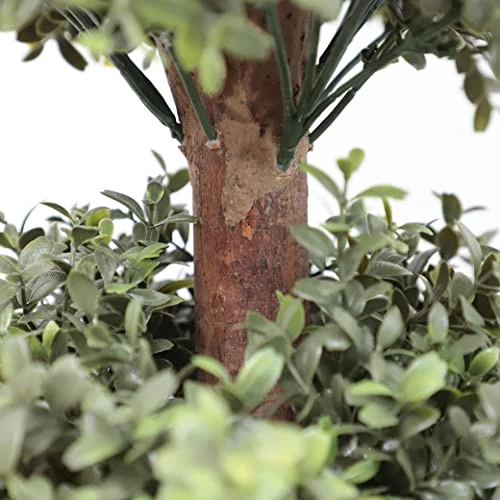 Momoplant 35Inch-3' Ice Cream Ball Artificial Plants Tree Shaped Boxwood Topiary Cone Topiaries Bushes Ball Potted Fake Plants Outdoor/Indoor Decor(Set Of 2) 5 Momoplant 35Inch-3' Ice Cream Ball Artificial Plants Tree Shaped Boxwood Topiary Cone Topiaries Bushes Ball Potted Fake Plants Outdoor/Indoor Decor(Set Of 2) - Image 3