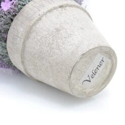 Velener Mini Artificial Flowers Provence Lavender Arrangements In Pots For Home Decor (Purple) -Artificial Trees Store 51awHo5nWRL