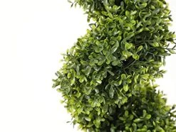 Momoplant 35 Inch Artificial Boxwood Topiary Tree Spiral Plants,Topiaries Porch Fake Faux Plant Decor In Pot Green Indoor/Outdoor, Set Of 2 -Artificial Trees Store 51b81wuRfES