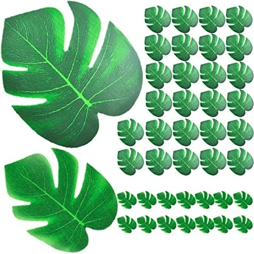 92pcs Palm Leaves Artificial Plant Kit Fake Leaves Jungle Party Decorations Monstera Deliciosa Faux Palm Fronds Tropical Plants Greenery Hawaiian Luau Party Supplies Wedding Decor Beach Theme 9 92pcs Palm Leaves Artificial Plant Kit Fake Leaves Jungle Party Decorations Monstera Deliciosa Faux Palm Fronds Tropical Plants Greenery Hawaiian Luau Party Supplies Wedding Decor Beach Theme - Image 7