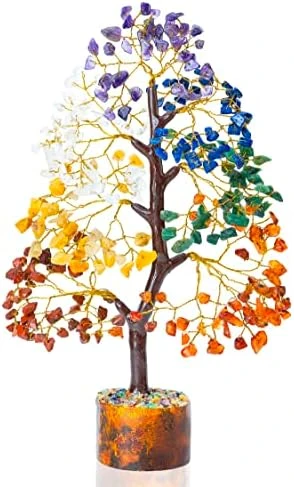 Seven Chakra Gemstone Tree Of Life - Crystal Tree Artificial Bonsai Tree Feng Shui Money Tree Plant Indoor Reiki Supplies Healing Crystal For Spiritual Energy Wiccan Meditation Gifts (Golden Wire) 9 Seven Chakra Gemstone Tree Of Life - Crystal Tree Artificial Bonsai Tree Feng Shui Money Tree Plant Indoor Reiki Supplies Healing Crystal For Spiritual Energy Wiccan Meditation Gifts (Golden Wire) - Image 7