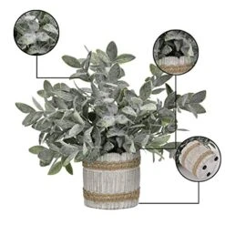 MARTINE MALL Small Potted Artificial Plants Plastic Eucalyptus Pot Plant Fake Plants In Pots Faux Greenery Topiary Shrubs Potted Plants With Vase Plastic Potted Desk Plant For Office Table Home Decor 11 MARTINE MALL Small Potted Artificial Plants Plastic Eucalyptus Pot Plant Fake Plants In Pots Faux Greenery Topiary Shrubs Potted Plants With Vase Plastic Potted Desk Plant For Office Table Home Decor -Artificial Trees Store 51bXe3UI2NL