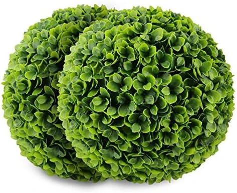 Sunnyglade 2 PCS 15.7 Inch 3 Layers Artificial Plant Topiary Ball Faux Boxwood Decorative Balls For Backyard, Balcony,Garden, Wedding And Home Décor 8 Sunnyglade 2 PCS 15.7 Inch 3 Layers Artificial Plant Topiary Ball Faux Boxwood Decorative Balls For Backyard, Balcony,Garden, Wedding And Home Décor - Image 6
