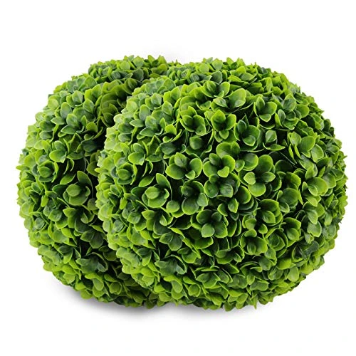Sunnyglade 2 PCS 15.7 Inch 3 Layers Artificial Plant Topiary Ball Faux Boxwood Decorative Balls For Backyard, Balcony,Garden, Wedding And Home Décor 3 Sunnyglade 2 PCS 15.7 Inch 3 Layers Artificial Plant Topiary Ball Faux Boxwood Decorative Balls For Backyard, Balcony,Garden, Wedding And Home Décor