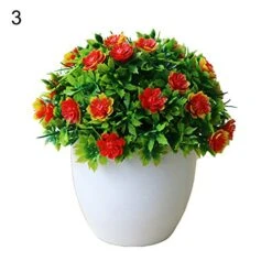 Heaven2017 Artificial Flower Bonsai Bonsai Potted Fake Plant 3 -Artificial Trees Store 51cYiOl45YL