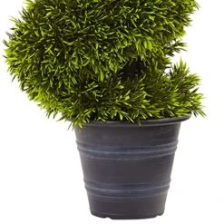 Nearly Natural Grass Spiral Topiary With Deco Planter, 3' -Artificial Trees Store 51cdQYcw2YL