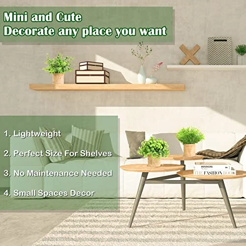 Joyhalo Fake Potted Plants - 3 Pack Artificial Plants In Pots Faux Plants Indoor For Home Room Bedroom Farmhouse Office Desk Decor 5 Joyhalo Fake Potted Plants - 3 Pack Artificial Plants In Pots Faux Plants Indoor For Home Room Bedroom Farmhouse Office Desk Decor - Image 3