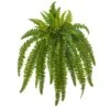 Nearly Natural 35” Boston Fern Artificial (Set Of 2) Silk Plants Green 2 Nearly Natural 35” Boston Fern Artificial (Set Of 2) Silk Plants Green -Artificial Trees Store 51dCqYhP6gL