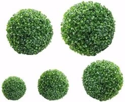 Chrees Artifical Plant Balls Green Plastic Plant Ball Topiary Ball Faux Boxwood Balls Decorative For Home Outdoor Wedding Party Decoration -Artificial Trees Store 51dHzC45vxL. AC 4