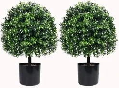 𝐓𝐰𝐨 𝟐𝟒''𝐓 Outdoor Artificial Boxwood Ball Topiary Bushes Potted Plants,16 Inches Wide Artificial Potted Shrubs For Indoor Outdoor Home Garden 19 𝐓𝐰𝐨 𝟐𝟒''𝐓 Outdoor Artificial Boxwood Ball Topiary Bushes Potted Plants,16 Inches Wide Artificial Potted Shrubs For Indoor Outdoor Home Garden -Artificial Trees Store 51eemMF6tML. AC