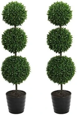 Admired By Nature Tabletop English Artificial Boxwood, Green (GTR7680-GREEN-2) -Artificial Trees Store 51ezTdSe FL. AC