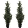 LUWENER Two 4FT Artificial Cedar Topiary Trees,Fake Topiary Outdoor Plants In Pot, UV Rated Plant For The Front Door,Christmas Decor,Garden Decor 1 LUWENER Two 4FT Artificial Cedar Topiary Trees,Fake Topiary Outdoor Plants In Pot, UV Rated Plant For The Front Door,Christmas Decor,Garden Decor -Artificial Trees Store 51f3BiSa1pL