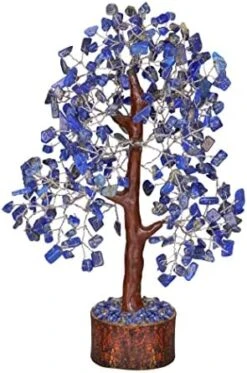 JAGASY Lapis Lazuli - Crystal Tree Of Life - Gemstone Money Tree - Holistic Gifts For Women - Crystal Bonsai Tree - Desk Decorations For Women Office - Meditation Decor - Good Luck Spiritual Gift -Artificial Trees Store 51f85S7yRVL. AC