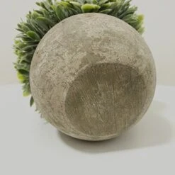 Nerseki Artificial Plants Plastic Mini Fake Fresh Lifelike Green Grass In Gray Pot For Home Decor (Snow-1) -Artificial Trees Store 51gAcvRGULL