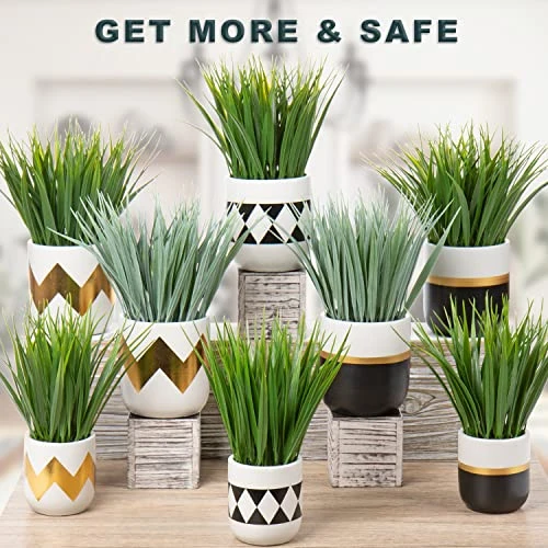 Artificial Plants Small Faux Plant Decor 3Pcs Fake Potted Plant Faux Plants In Pots Fake Grass Pot For Home Table Office Desk Room Bathroom House Indoor Decorative Gifts 7 Artificial Plants Small Faux Plant Decor 3Pcs Fake Potted Plant Faux Plants In Pots Fake Grass Pot For Home Table Office Desk Room Bathroom House Indoor Decorative Gifts - Image 5