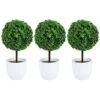 FOMIYES Artificial Plants 3pcs Potted Topiary Balls Mini Potted Boxwood Artificial Greenery Plant In Pot Table Centerpiece For Farmhouse Mantel Shelf Office Desk Decor Home Decor 2 FOMIYES Artificial Plants 3pcs Potted Topiary Balls Mini Potted Boxwood Artificial Greenery Plant In Pot Table Centerpiece For Farmhouse Mantel Shelf Office Desk Decor Home Decor -Artificial Trees Store 51gx3ucgT3L