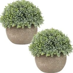 Briful Small Fake Plants Faux Potted Plant Mini Artificial Plants For For Home Table Office Room Desk Bathroom Shelf Kitchen Farmhouse Mantel Decoration -Artificial Trees Store 51hBgh2gl4L. AC