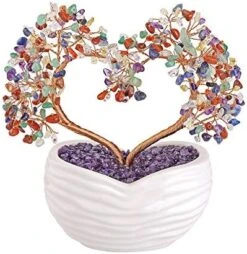 Top Plaza 7 Chakra Healing Crystals Stones Tree Gemstones Bonsai Money Tree Good Luck Wealth Figurine Decor For Home Living Room Love Heart Wedding Decoration 8 Inches 11 Top Plaza 7 Chakra Healing Crystals Stones Tree Gemstones Bonsai Money Tree Good Luck Wealth Figurine Decor For Home Living Room Love Heart Wedding Decoration 8 Inches -Artificial Trees Store 51hhIMyQJtL. AC