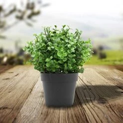 FLORALEAF Artificial Plants Small Fake Plant Green Topiaries Potted Décor Plastic Flowers Plant For Home Office Farmhouse Bathroom Tabletop Indoor Décor Ivy Flower, 19 Packs -Artificial Trees Store 51iU38h3IzL. AC
