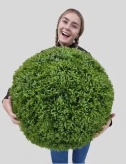 365 Curb Appeal - 23" XL Cedar (Cypress) Topiary Ball | Artificial Mum Spheres | Garden Spheres | Outdoor Topiary Ball | Decorative Topiary Balls For Wedding | Green Topiary Balls Decor | UV Protected -Artificial Trees Store 51iaNQv4g4L. AC