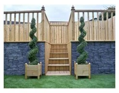 Best Artificial Pair Of 5ft 150cm Boxwood Buxus Spiral Topiary Trees