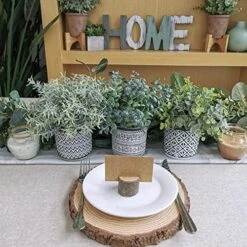 Set Of 3 Assorted Small Potted Plants Fake Eucalyptus Rosemary Plants In Black & White Geometric Concrete Ceramic Pots For Table Centerpiece Desk Shelf Kitchen Office Indoor Outdoor Greenery Decor 10 Set Of 3 Assorted Small Potted Plants Fake Eucalyptus Rosemary Plants In Black & White Geometric Concrete Ceramic Pots For Table Centerpiece Desk Shelf Kitchen Office Indoor Outdoor Greenery Decor -Artificial Trees Store 51icH4L2opL