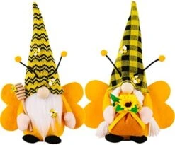 ZTML MS Succulents Air Plants Gnomes, 2Pcs Mr And Mrs Handmade Green Plants Gnomes Plush With Slender Leaves For Plant Stand Indoor Decor, Swedish Plush For Summer Living Room Office Desk Decor -Artificial Trees Store 51if28BpLfL. AC
