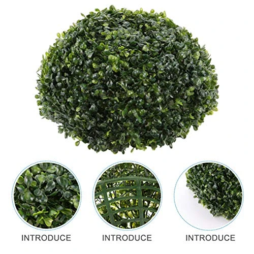 Garneck Artificial Grass Ball Hanging Milan Topiary Plant Ball Decorative Grass Ball Greenery Globe For Wedding Shopping Mall Christmas Home Decor 40cm 7 Garneck Artificial Grass Ball Hanging Milan Topiary Plant Ball Decorative Grass Ball Greenery Globe For Wedding Shopping Mall Christmas Home Decor 40cm - Image 5