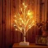 Hairui Lighted Birch Tree With Timer 24 LED 18IN Battery Operated Pre-lit Tree For Home Wedding Party Decoration Tabletop Centerpiece Inside -Artificial Trees Store 51j9VxqjuxL