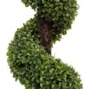 GreenBrokers 2 X Artificial Premium Quality Topiary Boxwood Spiral Trees In Black Pot For Indoor Outdoor Decor, UV Stable (4ft/120cm) … -Artificial Trees Store 51jVTSTSwlL 1