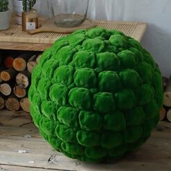 ZXLL 3in,4in,5in,6in,8in,12in,16in,20in Artificial Moss Balls,Natural Green,Not Easy To Fade,Faux Decorative Ball,Outdoor Garden,Artificial Boxwood Ball 1 Piece (Color : Green, Size : Ø30cm/12in) -Artificial Trees Store 51jYHFP49YS