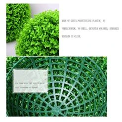 LXLTL Artificial Plants Grass Ball, Milan Grass Ball Topiary Ball Leaf Effect Ball Hanging UV Protected Green Topiary Hanging Balls For Outdoor And Indoor,20cm 13 LXLTL Artificial Plants Grass Ball, Milan Grass Ball Topiary Ball Leaf Effect Ball Hanging UV Protected Green Topiary Hanging Balls For Outdoor And Indoor,20cm -Artificial Trees Store 51jcN2xyZ9L