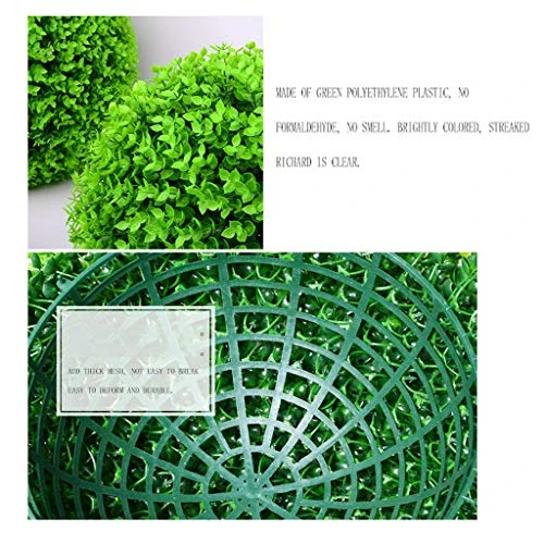LXLTL Artificial Plants Grass Ball, Milan Grass Ball Topiary Ball Leaf Effect Ball Hanging UV Protected Green Topiary Hanging Balls For Outdoor And Indoor,20cm 6 LXLTL Artificial Plants Grass Ball, Milan Grass Ball Topiary Ball Leaf Effect Ball Hanging UV Protected Green Topiary Hanging Balls For Outdoor And Indoor,20cm - Image 4